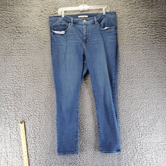 Levis Jeans Womens 33 Blue 311 Shaping Skinny Denim Stretch - Picture 4 of 11